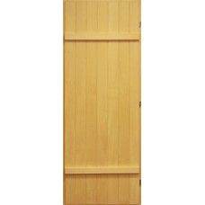 Дерев'яні двері для лазні   можуть бути як повністю глухими, так і виконаними в комбінації зі склом